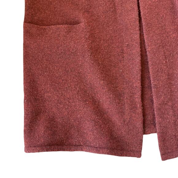 Jenni Kayne Wool Blend Sweater Coat Rust - Picture 6 of 11